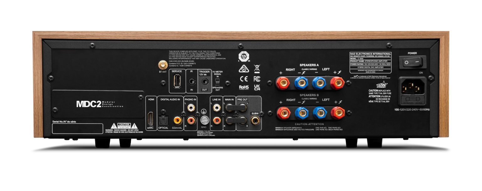 NAD C 3050 Verstärker mit optionalem BluOS Streaming