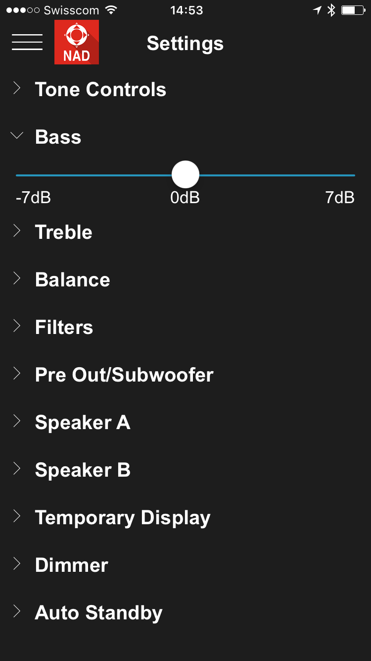 NAD Remote App