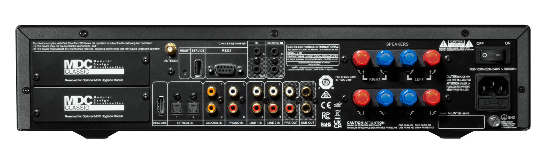 NAD C 389 Verstärker mit optionalem BluOS Streaming